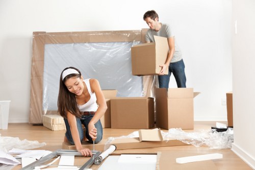 Organized storage space in Tottenhamgreen for boxes and furniture
