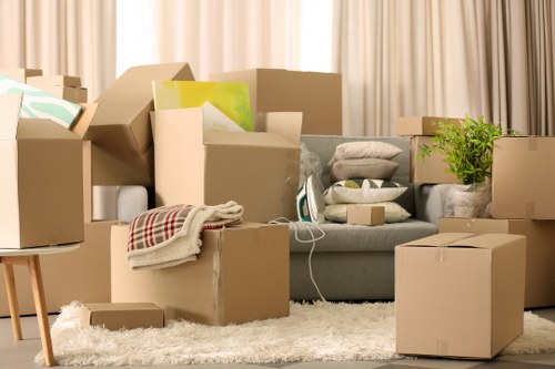 Careful furniture loading by a Tottenhamgreen man and van team
